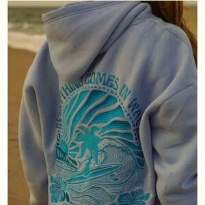 Blue Graphic Hoodie